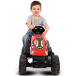 Tractor cu pedale si remorca Smoby Farmer XL rosu