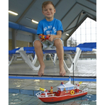 Barca Dickie Toys Fireman Sam Titan cu telecomanda si figurina Sam