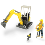 Excavator Dickie Toys Playlife Excavator Set cu figurina si accesorii