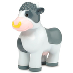 Tractor Dickie Toys Happy Fendt Animal Trailer cu remorca si figurina
