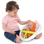 Carucior pentru papusi Smoby Minikiss 3 in 1 gri
