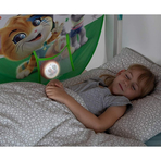 Cort pentru pat copii John 44 Cats cu lampa 220x80 cm