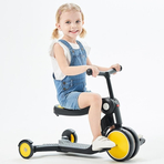 Bicicleta, tricicleta si trotineta pentru copii Chipolino All Ride 4 in 1 yellow