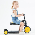 Bicicleta, tricicleta si trotineta pentru copii Chipolino All Ride 4 in 1 yellow