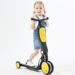 Bicicleta, tricicleta si trotineta pentru copii Chipolino All Ride 4 in 1 yellow