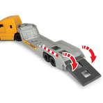 Camion Dickie Toys Mack Volvo Micro Builder cu remorca, buldozer si camion basculant