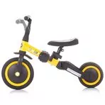 Tricicleta si bicicleta pentru copii Chipolino Smarty 2 in 1 yellow