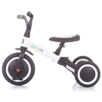 Tricicleta si bicicleta pentru copii Chipolino Smarty 2 in 1 white