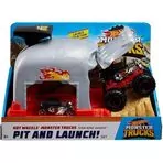 Pista de masini Hot Wheels by Mattel Monster Truck Bone Shaker cu 2 masinute