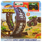 Pista de masini Hot Wheels by Mattel Monster Truck Provocare pe pista cu 2 masinute