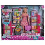 Set Simba Steffi Love Supermarket cu papusa 29 cm si accesorii