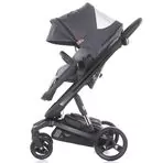 Carucior Chipolino Electra 3 in 1 silver cu cadru negru