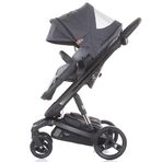 Carucior Chipolino Electra 3 in 1 silver cu cadru negru