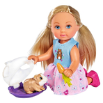 Papusa Simba Evi Love Doctor Evi Guinea Pig 12 cm cu accesorii