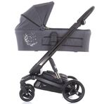 Carucior Chipolino Electra 3 in 1 silver cu cadru negru