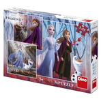 Puzzle 3 in 1 - Frozen II (3 x 55)