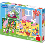 Puzzle 3 in 1 - Purcelusa Peppa in vacanta (55 piese)