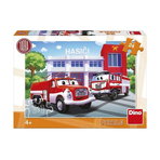 Puzzle - Masina de pompieri (24 piese)