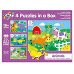 Set 4 puzzle-uri - Animalute (2, 3, 4, 5 piese)