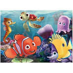 Puzzle de colorat maxi - Nemo si pietenii (60 piese)