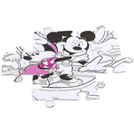 Puzzle de colorat maxi - Mickey Mouse in jungla (60 piese)