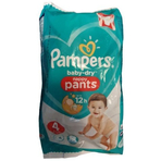 Pampers Baby-Dry Nappy Pants - scutece chilotel nr 4 (9-15kg) 4 buc