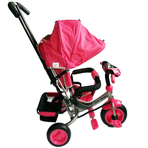 Tricicleta pentru copii multifunctionala cu sunete si lumini Lux Trike Pink