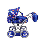 Carucior 2 in 1 pentru papusi Ruby Blue Splash