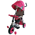 Tricicleta pentru copii cu sezut reversibil Sunrise Turbo Trike Pink