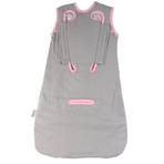 Sac de dormit multifunctional Grey Pink Elephant Travel 6-18 luni 2.5 Tog