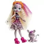 Papusa Enchantimals by Mattel Zadie Zebra cu figurina Ref