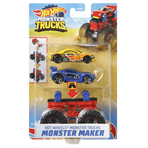 Set Hot Wheels by Mattel Monster Trucks Monster Maker GWW14