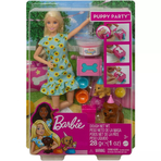 Set Barbie by Mattel Puppy Party cu papusa si accesorii