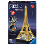 PUZZLE 3D TURNUL EIFFEL NOAPTEA, 216 PIESE