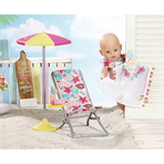 BABY born - Set plaja - umbrela cu scaun si accesorii 43 cm