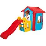 Casuta cu tobogan pentru copii Pilsan Happy House blue