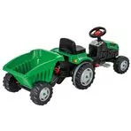 Tractor cu pedale si remorca Pilsan Active with Trailer 07-316 green
