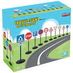 Set Pilsan Jucarie indicatoare rutiere Traffic Signs