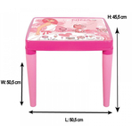 Set Masuta cu 2 scaune pentru copii Pilsan Hobby Study Table pink