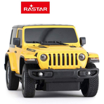 MASINA CU TELECOMANDA JEEP WRANGLER RUBICON GALBEN CU SCARA 1 LA 24