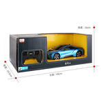 MASINA CU TELECOMANDA BMW i8 ALBASTRU CU SCARA 1 LA 18