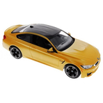 MASINA CU TELECOMANDA BMW M4 GALBEN CU SCARA 1 LA 14