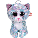 RUCSAC DE PLUS TY CU PAIETE PISICA WHIMSY