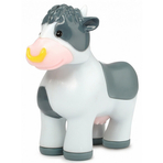 Tractor Dickie Toys Happy Fendt Animal Trailer cu remorca si figurina vaca