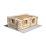 Set constructie arhitectura Vario Suitcase, 72 piese din lemn, Walachia