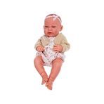 Papusa bebe realist Lea cu trusou, corp realist anatomic, Antonio Juan