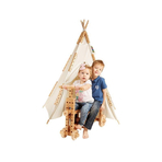 Cort pentagonal Tee-Pee, alb, Pony