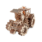 Set constructie cu mecanism Puzzle 3D TRACTOR din lemn 357 piese @ EWA
