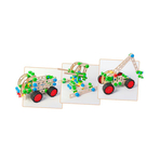 Set constructie 95 piese din lemn Constructor Junior- 3 in 1 Camion, Alexander