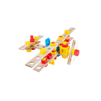 Set constructie 50 piese din lemn Constructor Junior- Avion, Alexander